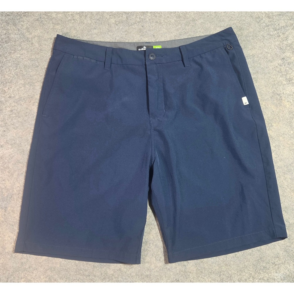 Quiksilver Amphibian Hybrid Shorts Mens 34 Navy Blue Boardshorts Walk Shorts